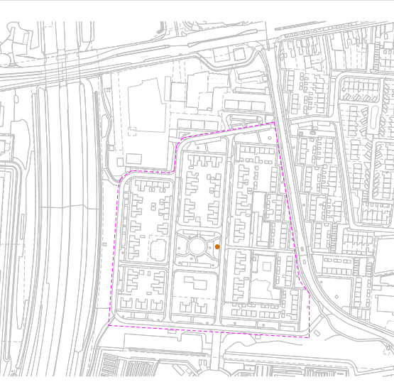 Overzichtskaart buurtaanpak Lodderstraat Hoogeveen